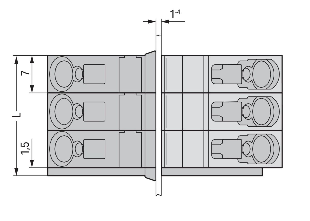 Durchführungsklemme 826-170