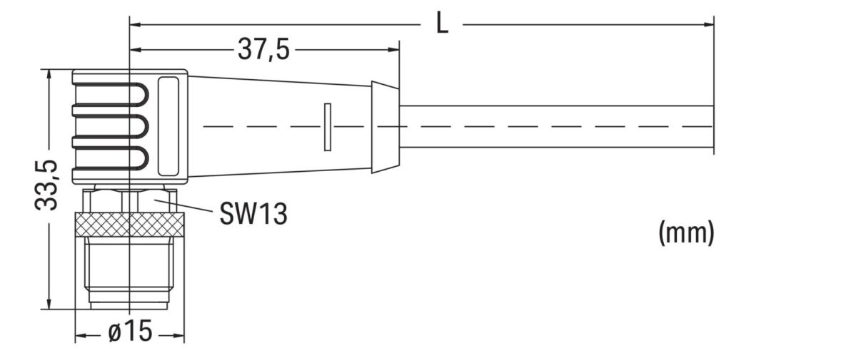 ETHERNET-Leitung M12D-St. 756-1202/060-100