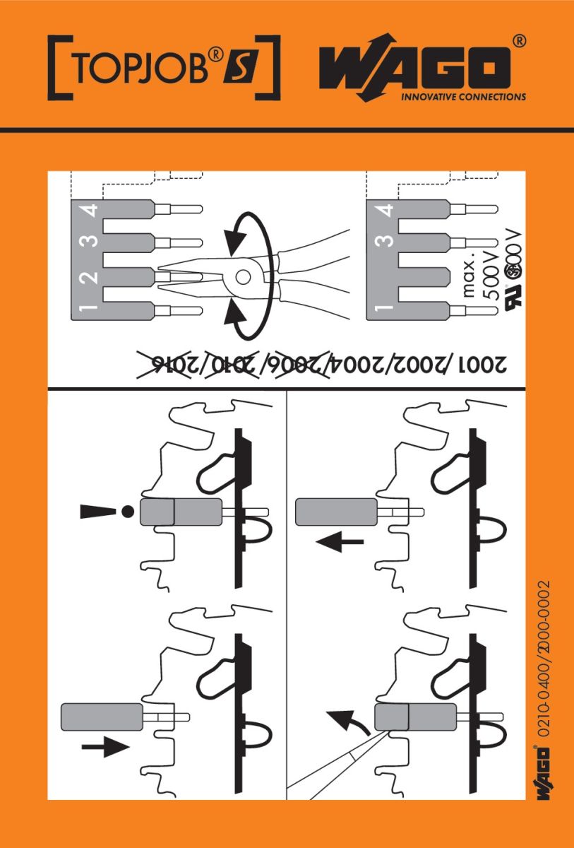 Handhabungsaufkleber 210-400/2000-002