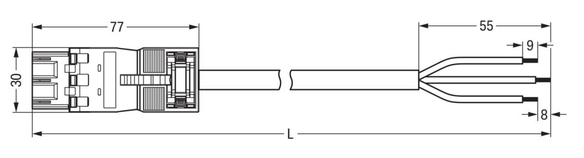 konfekt. Anschlussleitung 771-6993/216-801