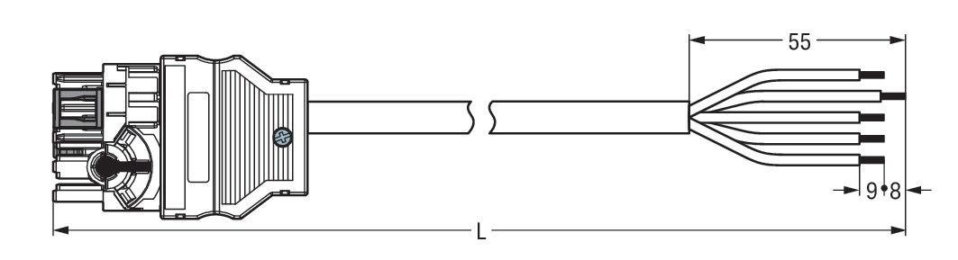 konfekt. Anschlussleitung 771-8965/107-102