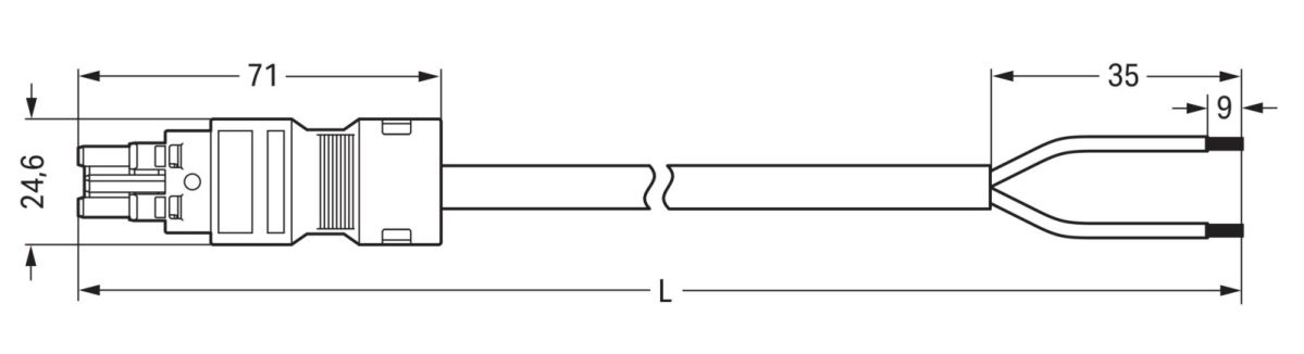 konfekt. Anschlussleitung 771-8982/105-302