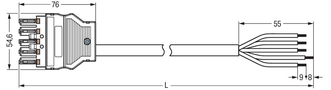 konfekt. Anschlussleitung 771-8985/116-103