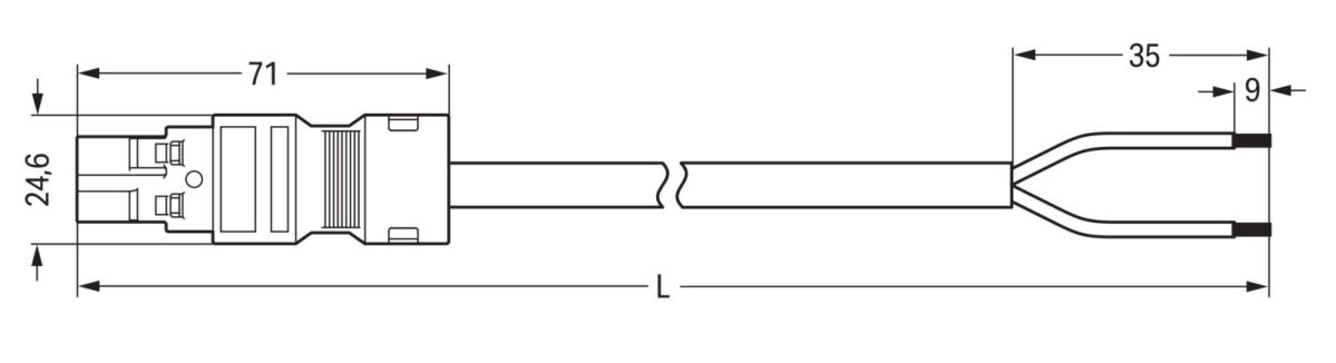 konfekt. Anschlussleitung 771-8992/206-101
