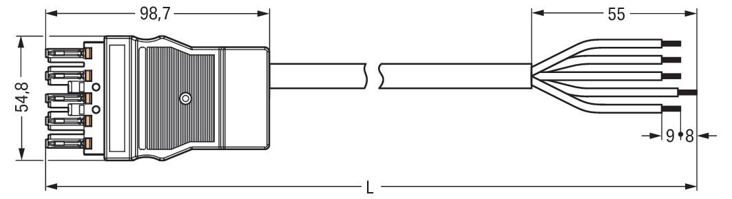 konfekt. Anschlussleitung 771-8995/108-501
