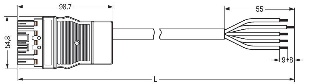 konfekt. Anschlussleitung 771-8995/218-601