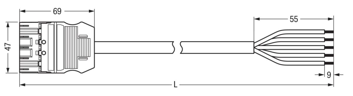 konfekt. Anschlussleitung 771-9395/266-103