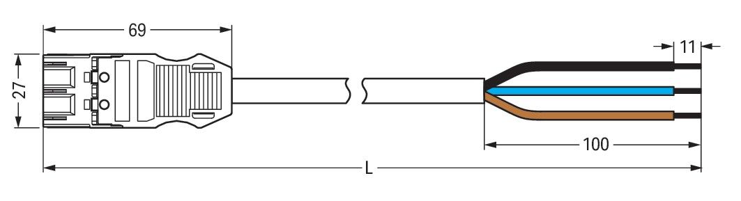 konfekt. Anschlussleitung 771-9973/206-404
