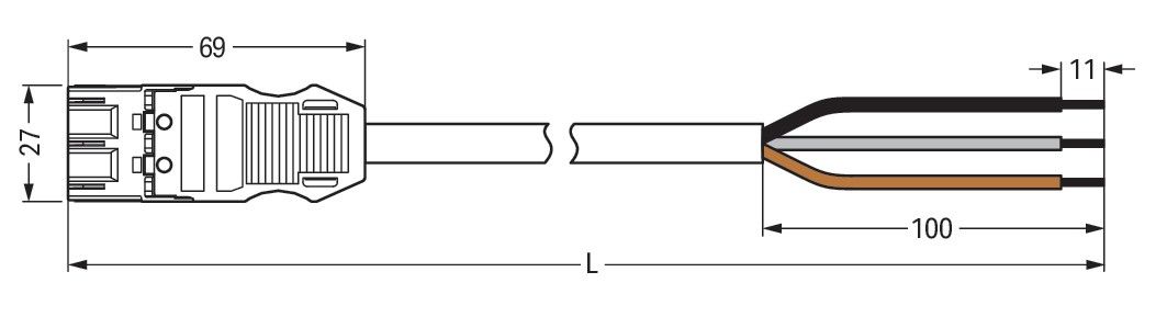 konfekt. Anschlussleitung 771-9973/216-105