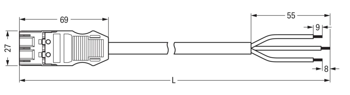 konfekt. Anschlussleitung 771-9993/217-101