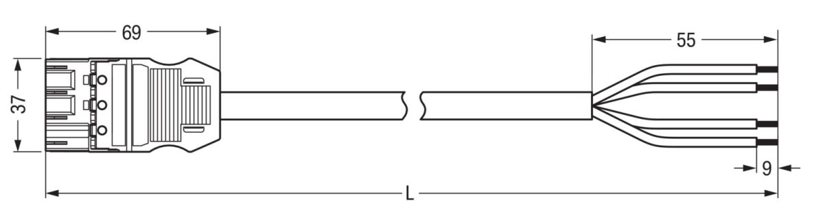 konfekt. Anschlussleitung 771-9994/205-705