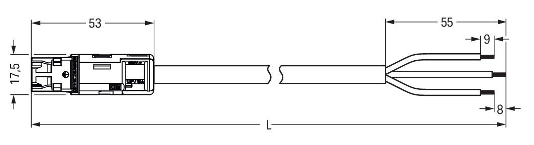 konfekt. Anschlussleitung 774-9993/206-802