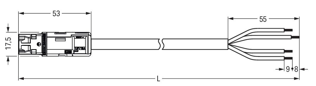 konfekt. Anschlussleitung 774-9994/206-402