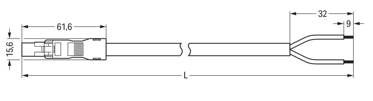 konfekt. Anschlussleitung 891-8992/205-102