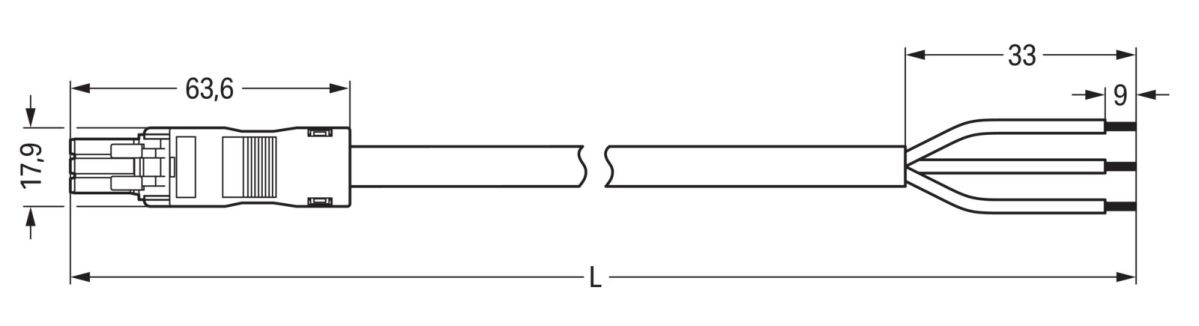 konfekt. Anschlussleitung 891-8993/106-203