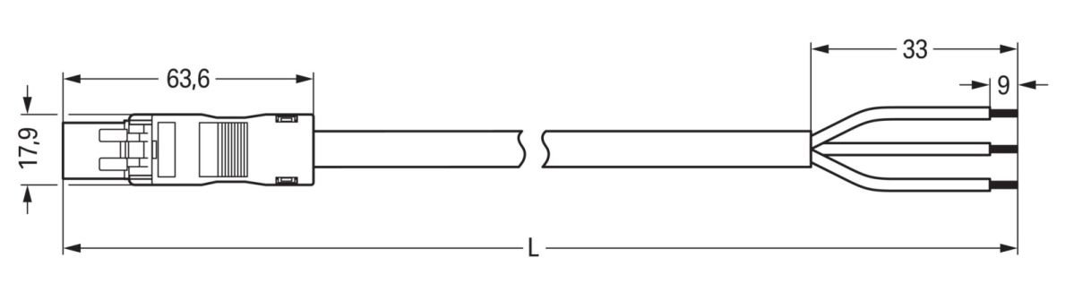 konfekt. Anschlussleitung 891-8993/205-305