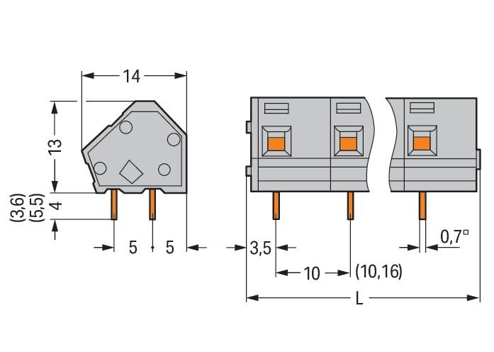 Leiterplattenklemme 236-603/000-017