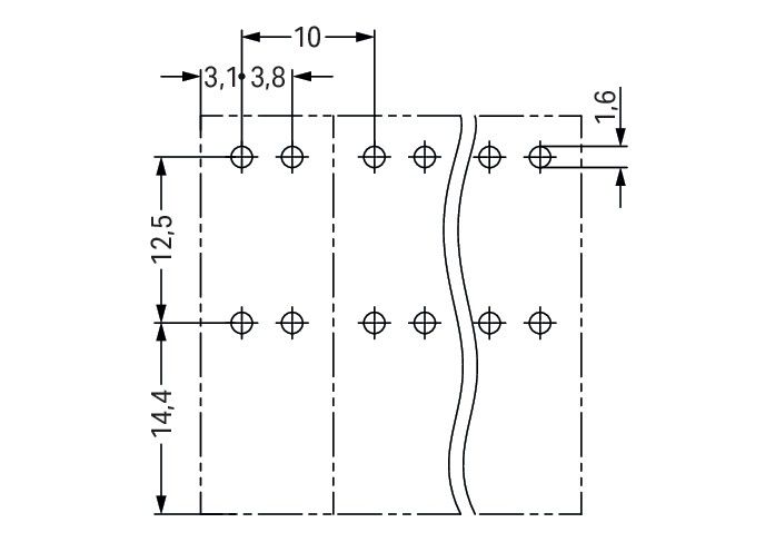 Leiterplattenklemme Hebel 2716-107
