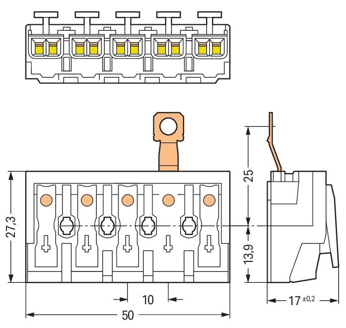 Leuchtenanschlussklemme 294-4435