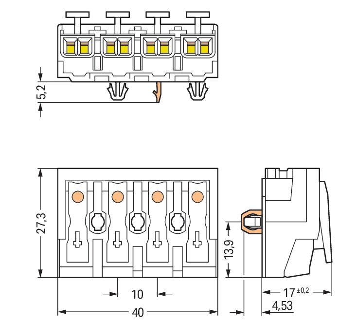 Leuchtenanschlussklemme 294-5124