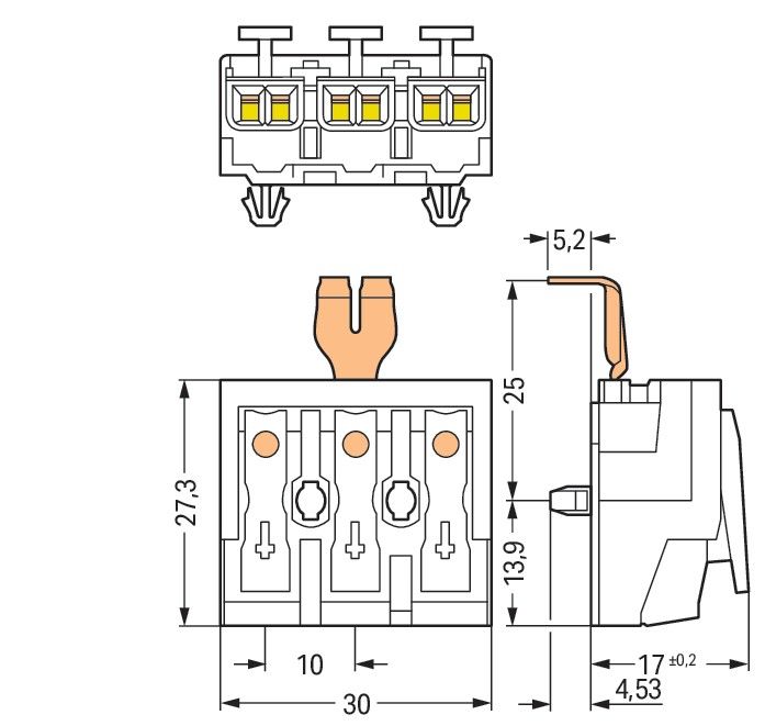 Leuchtenanschlussklemme 294-5223