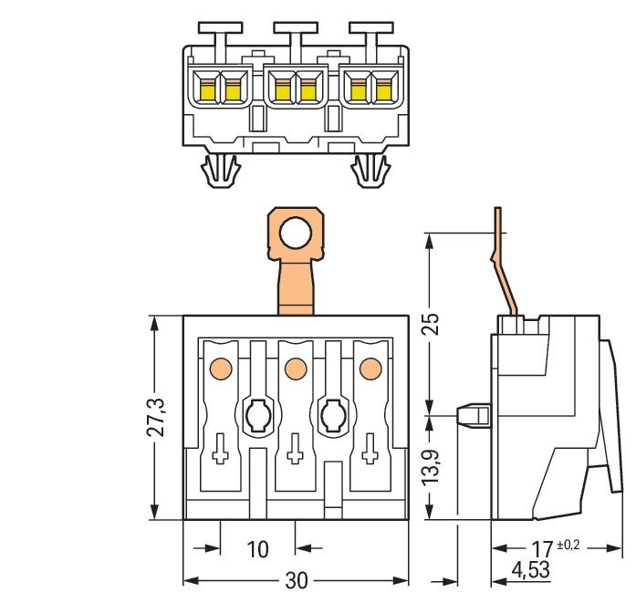Leuchtenanschlussklemme 294-5423