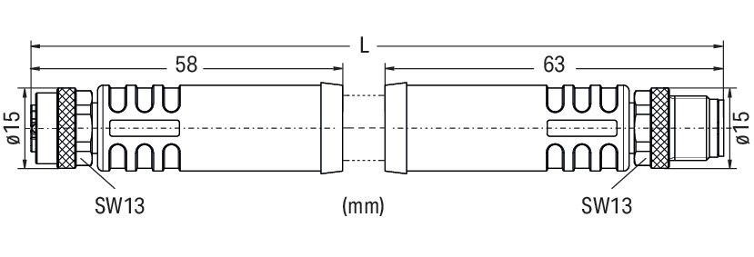 Power-Leitung,M12L-Buchse 756-3505/050-020