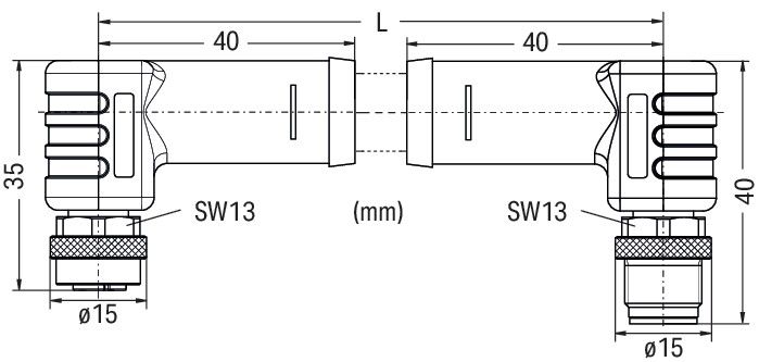 Power-Leitung,M12L-Buchse 756-3506/050-100