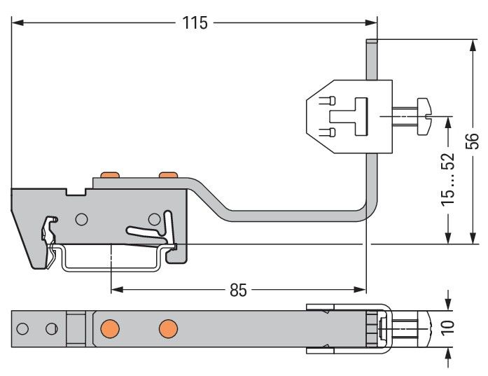 Sammelschienenhalter 790-360/790-398