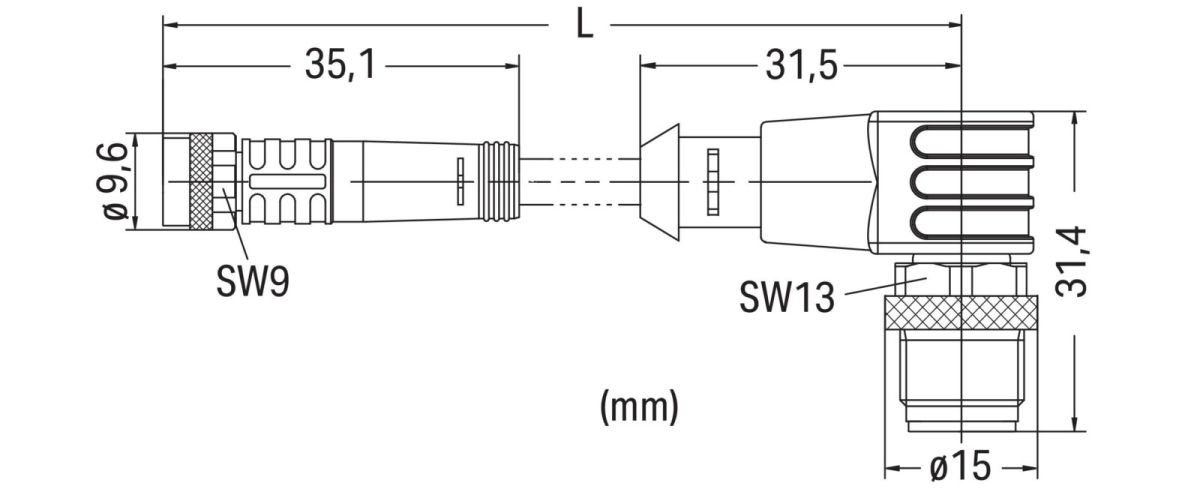 Sensor-/Aktorleitung M8Bu. 756-5508/040-010