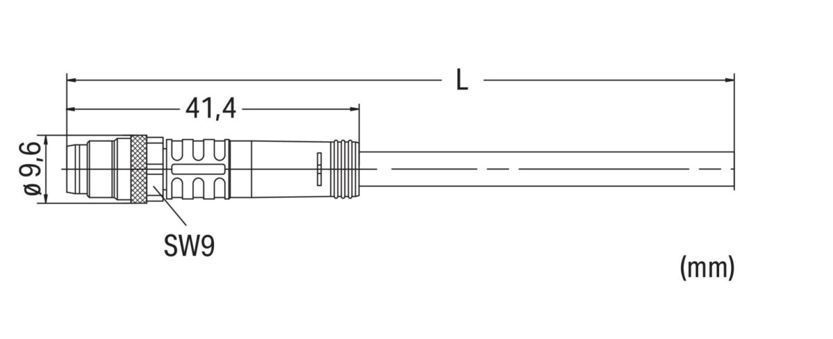 Sensor-/Aktorleitung M8St. 756-5111/030-100