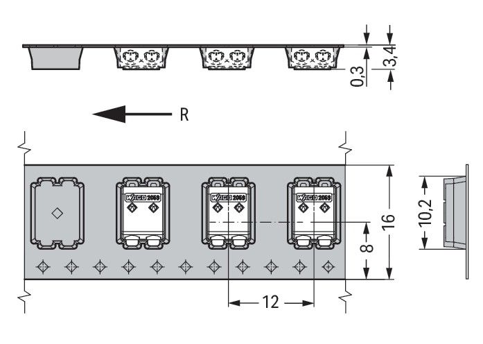 SMD-Leiterplattenklemme 2059-302/998-403