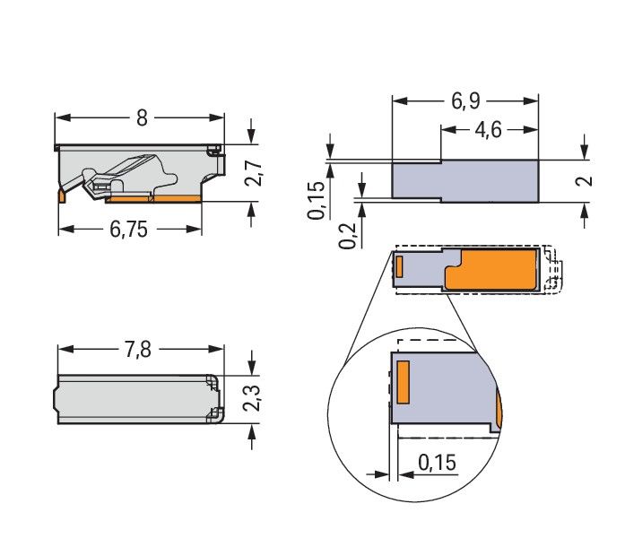 SMD-Leiterplattenklemme 2065-101/998-403