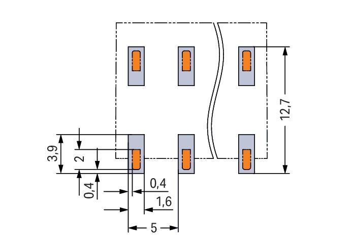 SMD-Leiterplattenklemme 20863203700000900000