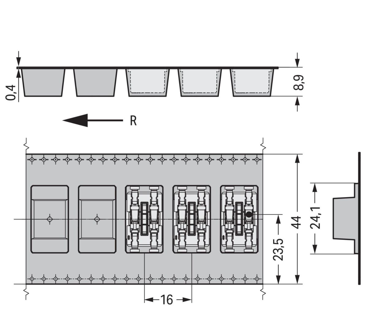 SMDThroughBoard-Leiterplk. 2070-452/998-406