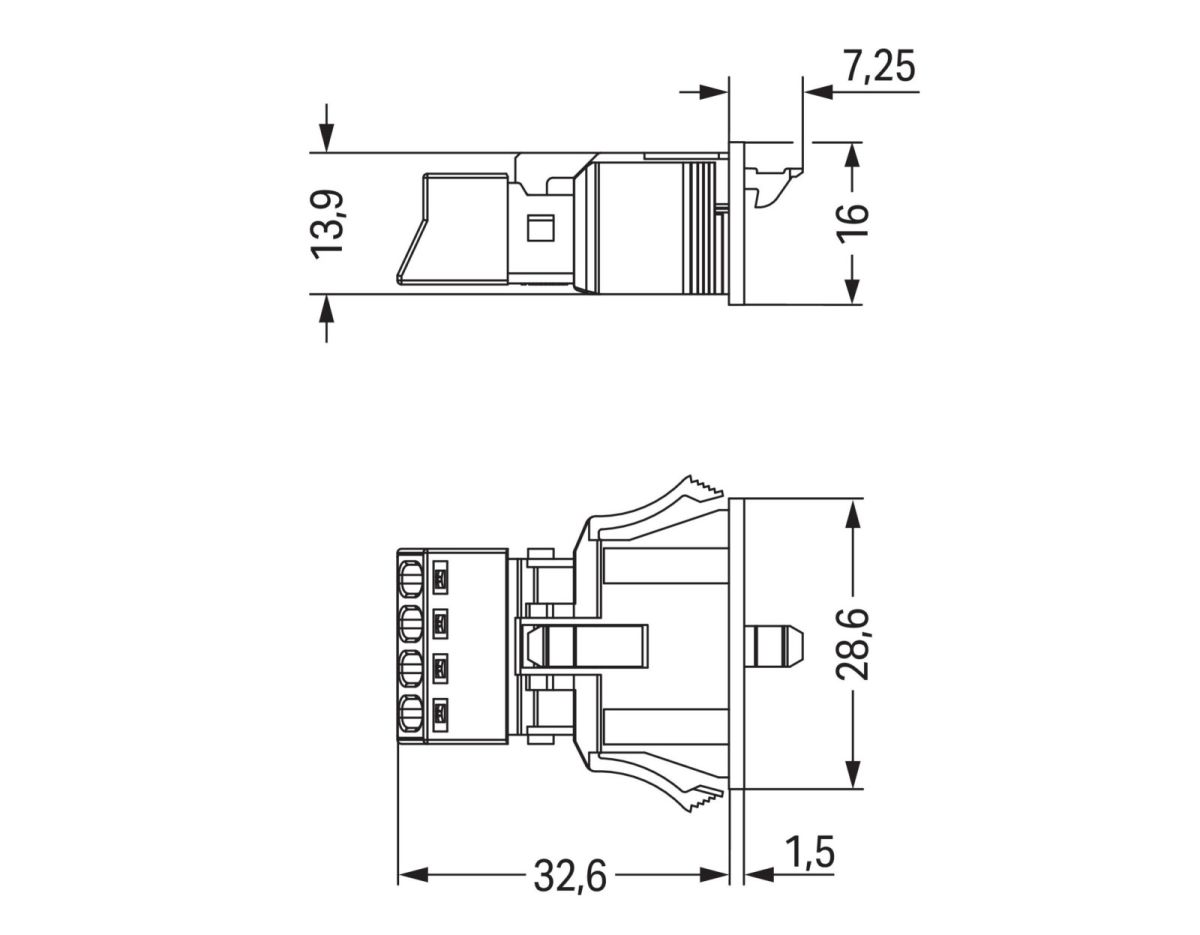 Snap-In-Stecker 890-754/062-000