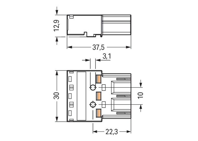 Stecker 3-polig 770-293/082-000