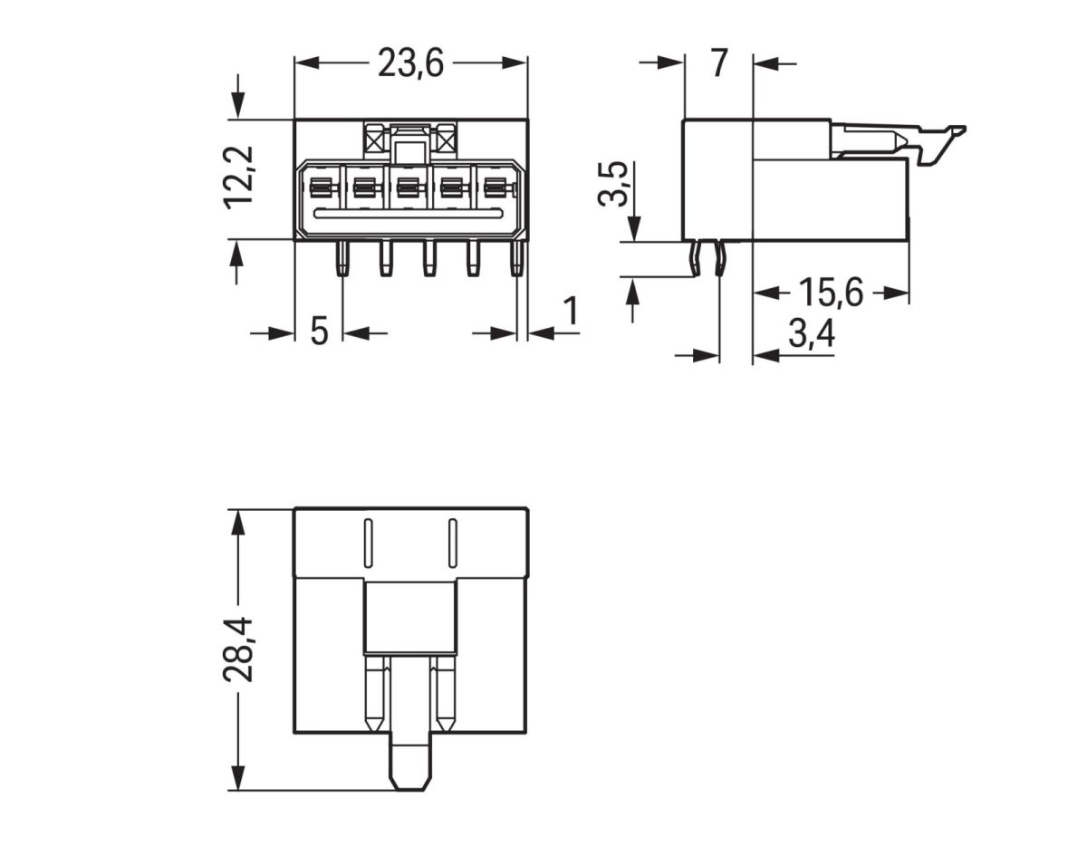 Stecker für Leiterplatten 890-3115/011-000