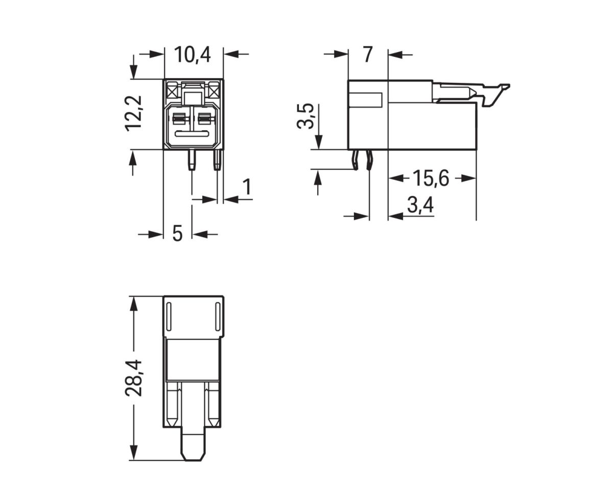 Stecker für Leiterplatten 890-812/011-000