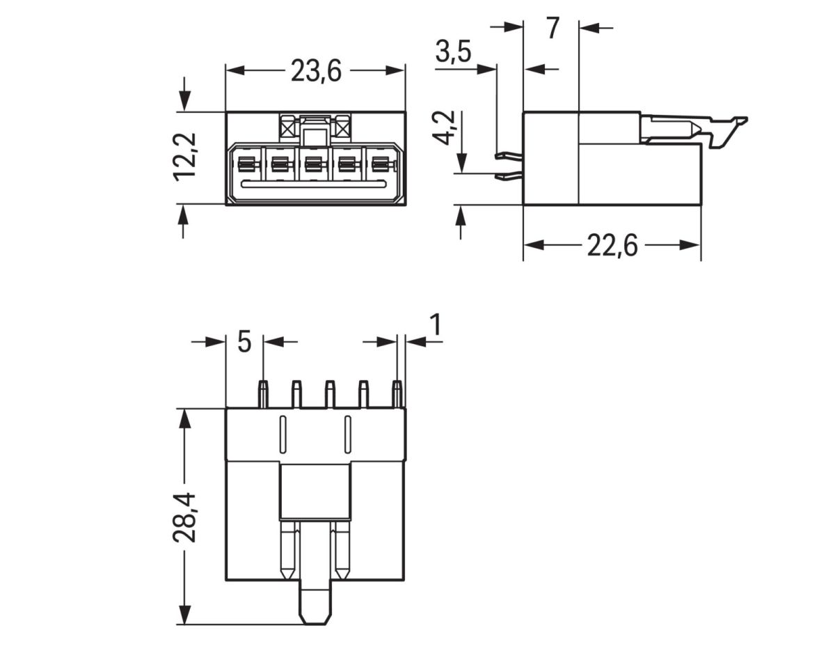 Stecker für Leiterplatten 890-855