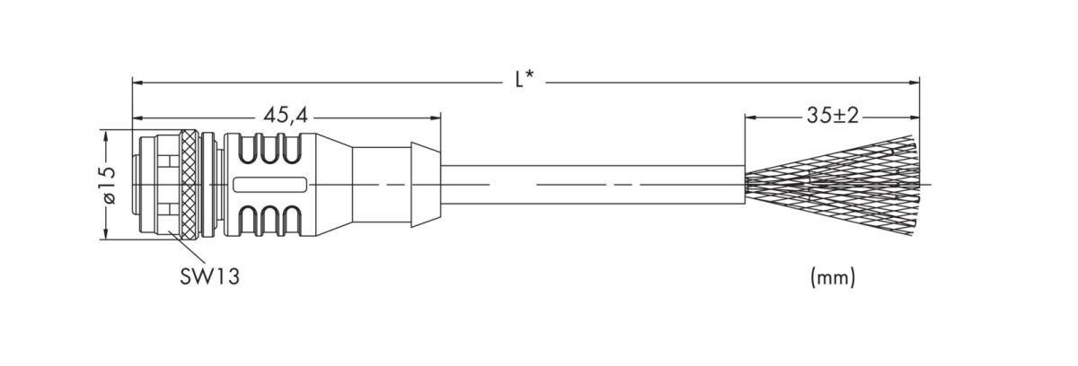 Systembusleitung M12B-Bu. 756-1301/060-020
