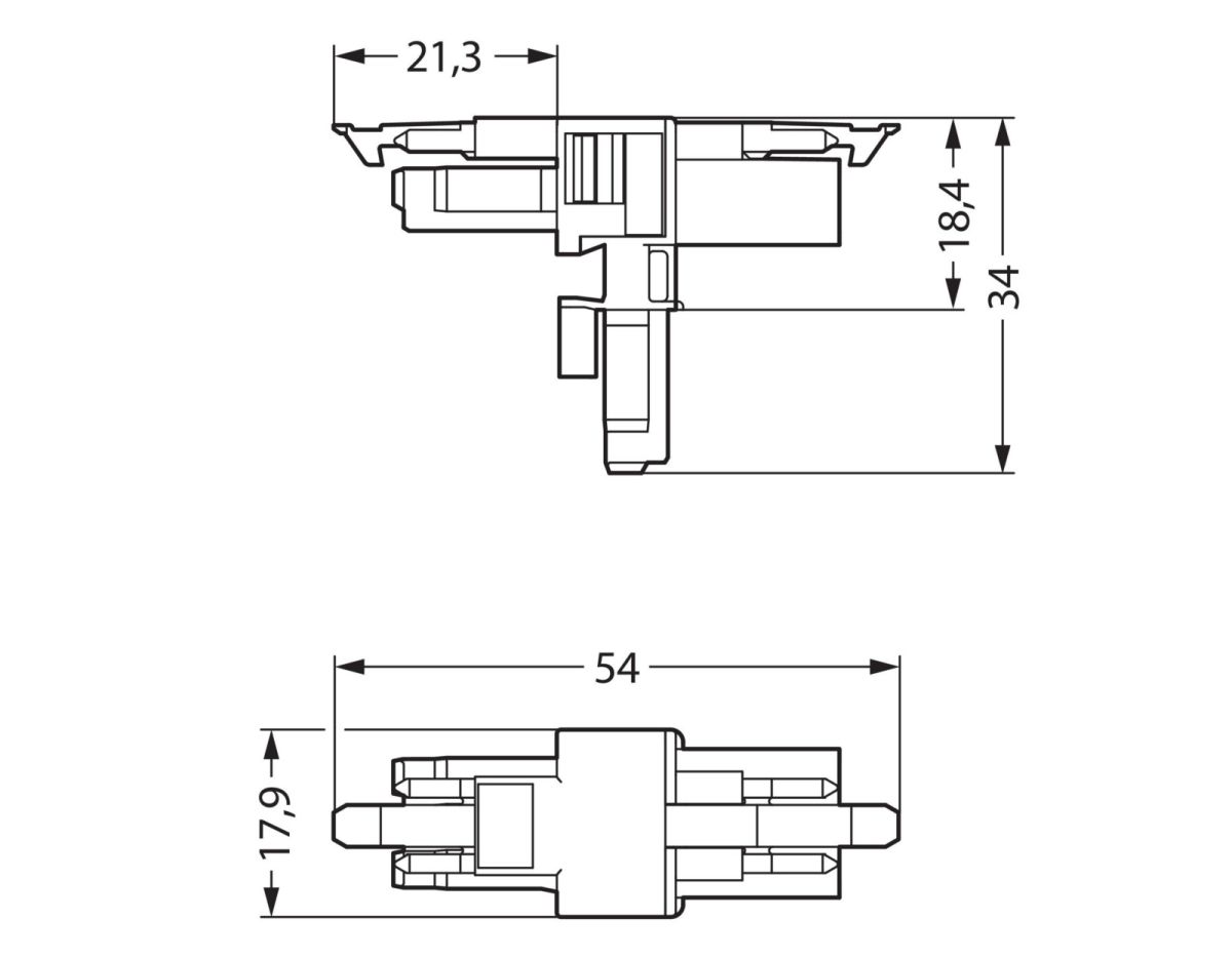 T-Verteiler 3-polig 890-606