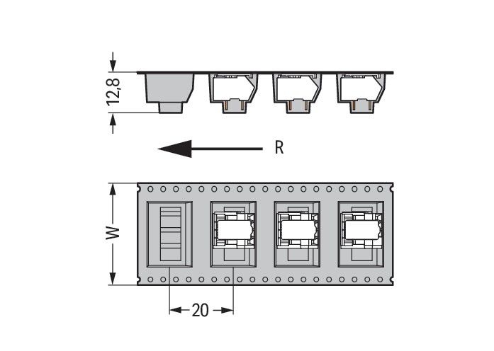 THR-Leiterplattenklemme 218-503/000-604/997-