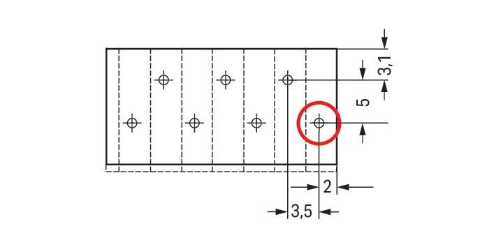 THR-Leiterplattenklemme 805-108/200-604
