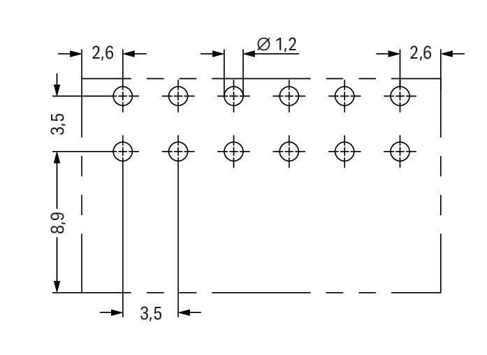 THR-Stiftleiste 2-reihig 713-1437/105-000