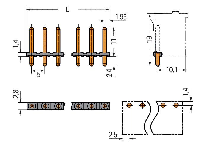 THR-Stiftleiste Lötstift 2092-1708/200-000