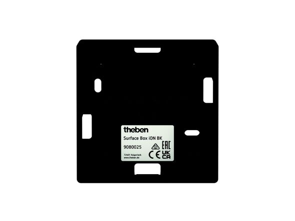 Aufputzgehäuse schwarz Surface Box iON BK