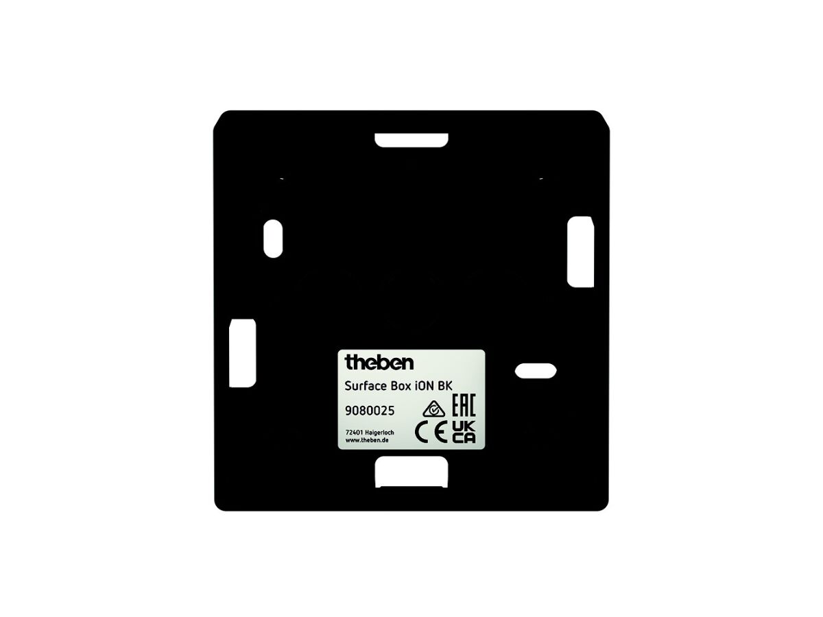 Aufputzgehäuse schwarz Surface Box iON BK