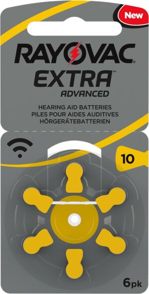 Hörgerätebatterie 1,4V Extra Advanced R10AE