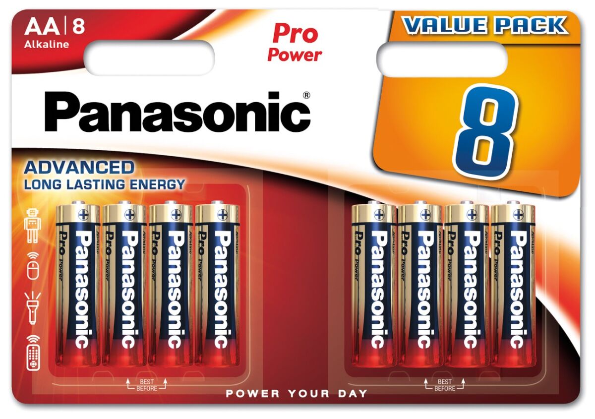 Batterie 1,5V Mignon AA LR6PPG/8BW